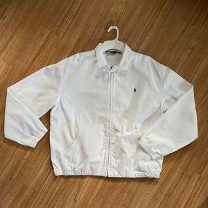 Vintage Polo Ralph Lauren Cotton Chino Jacket White (L)